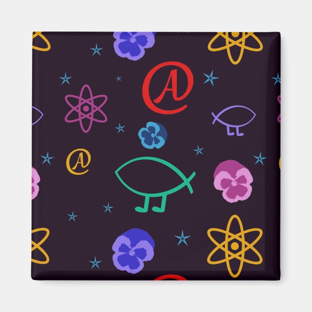 Freethought Atheist Customizable Magnet (Vorne)