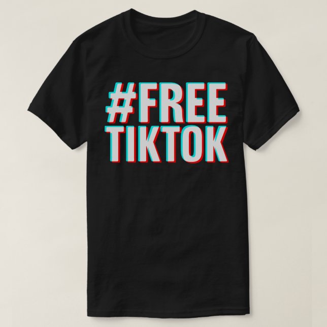 FREETIKTOK TikTok verboten T-Shirt (Design vorne)