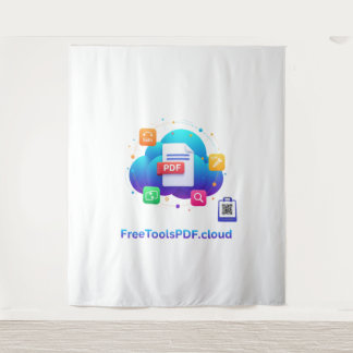 FreeToolsPDF – Fun Digital Power on Your Shirt!  Wandteppich