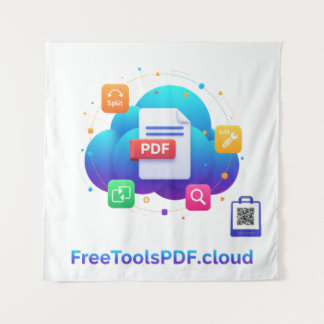 FreeToolsPDF – Fun Digital Power on Your Shirt! Wandteppich