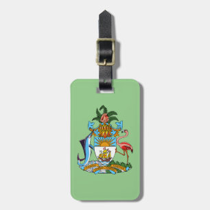 Freetown, Bahamas mit Wappen (Eleuthera) Gepäckanhänger