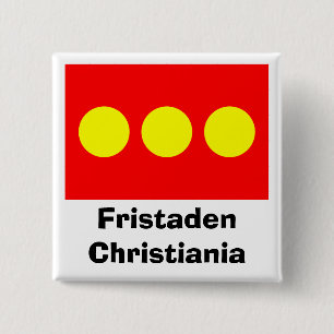 Freetown Christiania Flag Button