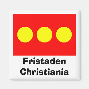 Freetown Christiania Flag Magnet