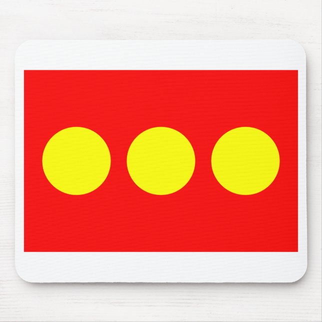 Freetown Christiania Flag Mousepad (Vorne)