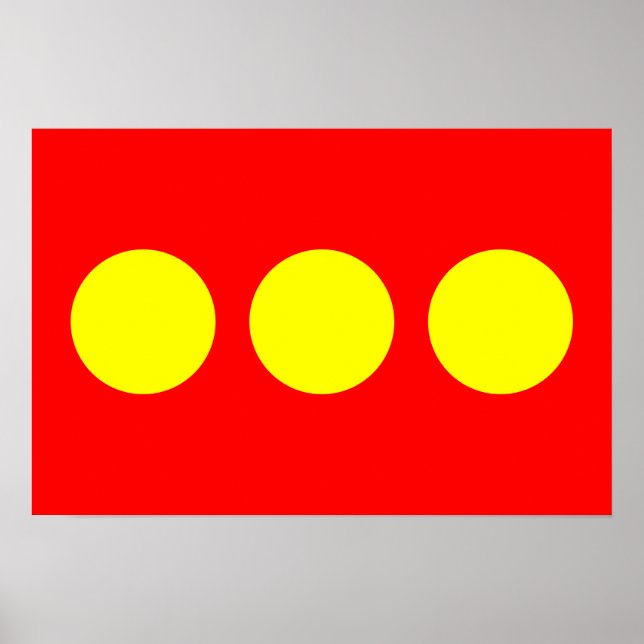 Freetown Christiania Flag Poster (Vorne)