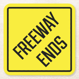Freeway beendet Paper Untersetzer