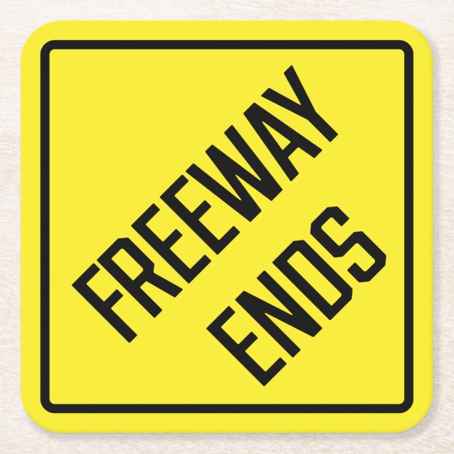 Freeway beendet Paper Untersetzer (Vorderseite)