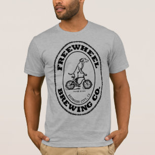Freewheel Brewing Co Logo - Schwarz (nur Vordersei T-Shirt