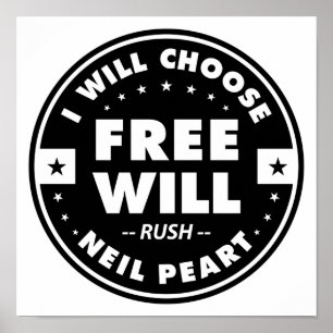 Freewill, motivierend Zitat Poster