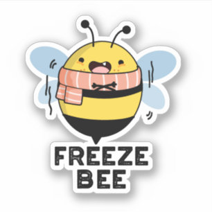 Freeze Bee Funny Insect Bug Pub Aufkleber