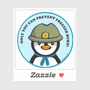 Freezie der Peng sagt Custom Cut Vinyl Sticker