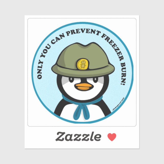 Freezie der Peng sagt Custom Cut Vinyl Sticker (Blatt)