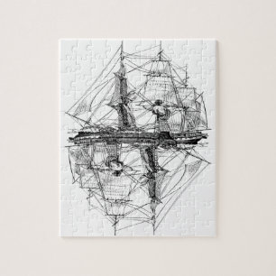 Fregatte-Puzzlespiel-Niveau 10 Puzzle