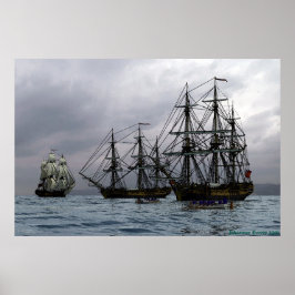 Fregatten vor Anker Poster