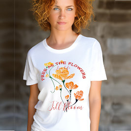 Frei als Blume Yellow Orange Ginkgo Blossom T-Shirt