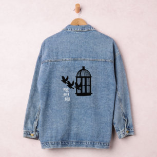 frei als Vogel-Dim-Jacke Jeansjacke