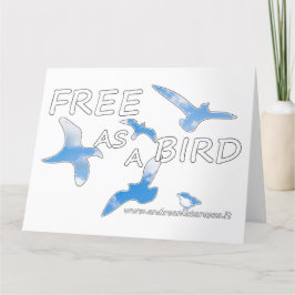Frei als Vogel Karte