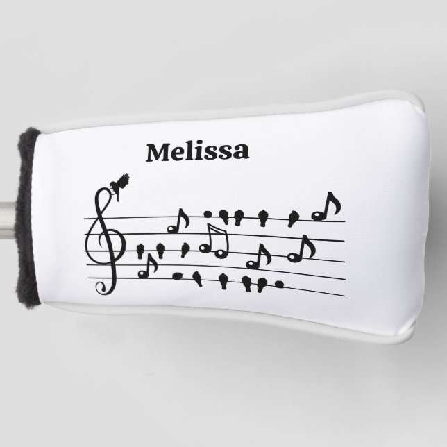 Frei als Vogel, Singvögel Schauspiel als musikalis Golf Headcover (Vorderseite)