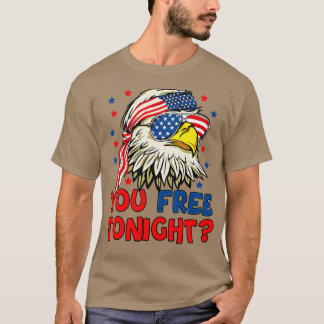 Frei die amerikanische Flagge des Adlers Mullet 4 T-Shirt
