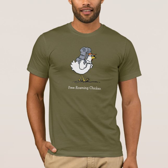 Frei-Durchstreifendes Huhn T-Shirt (Vorderseite)
