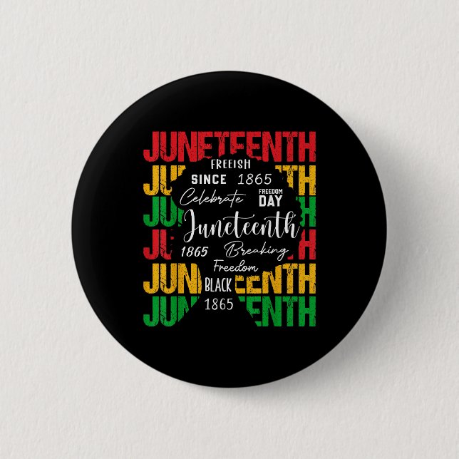 Frei Englisch, Afroamerikanisch, Schwarze Frau, Sc Button (Vorderseite)
