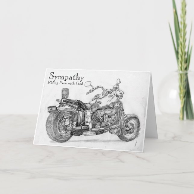 Frei fahren mit Gottes Sympathy Card für Biker Karte (Vorderseite)