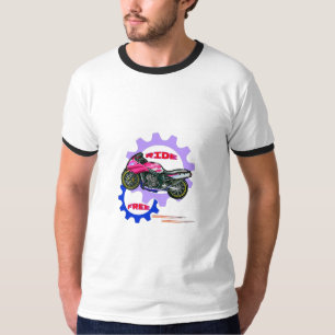 Frei fahrende und sichere Motorräder T-Shirt