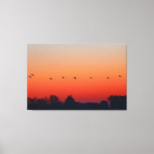 FREI FLYING VÖGEL SCHÖNE LANDSCHAFT Natur Leinwanddruck