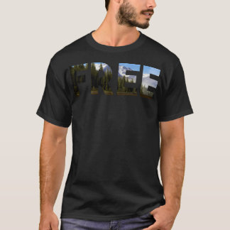 Frei in der Natur. Outdoor Design. T-Shirt
