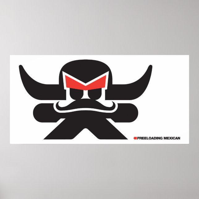 frei kommend mexikanisch - schwarz poster (Vorne)