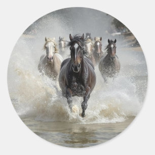 frei laufen runder aufkleber