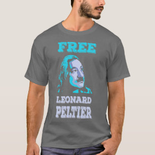 FREI LEONARD PELTIER Vintage Türkis T-Shirt