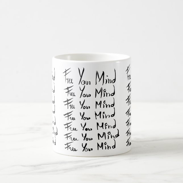 FREI! Motivierend Kalligraphie Kaffeetasse (Mittel)