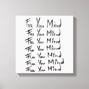 FREI! Motivierend Kalligraphie Leinwanddruck