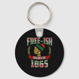 Frei seit 1865 juneteenth schwarzer Stolz Schlüsselanhänger