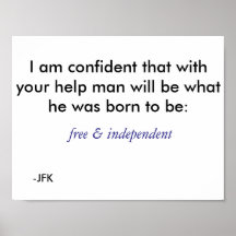 Frei & unabhängig - blau