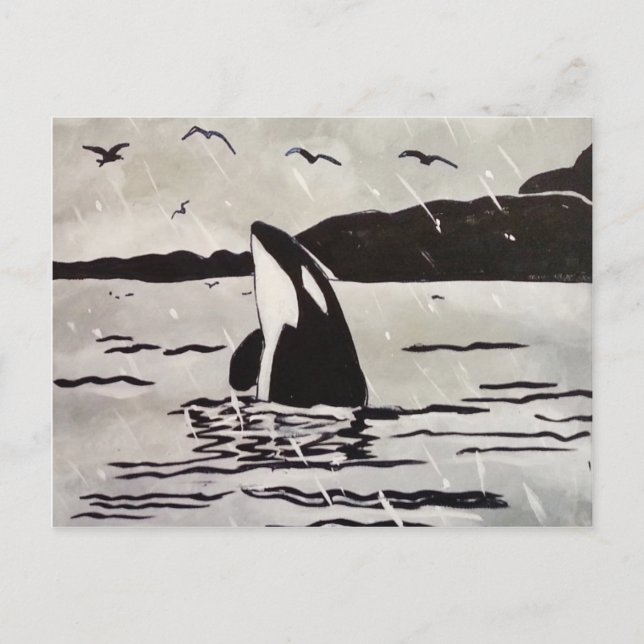 Frei und glücklich postkarte (Vorderseite)