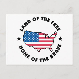 Frei und tapfer postkarte