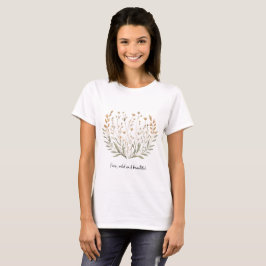 Frei, wild und schön: Blumengestein Boho Tshirt