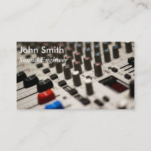 Freiberuflich tätiger Musikproduzent des Visitenkarte
