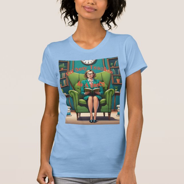 Freiberuflicher Lehrer in einem T - Shirt (Vorderseite)