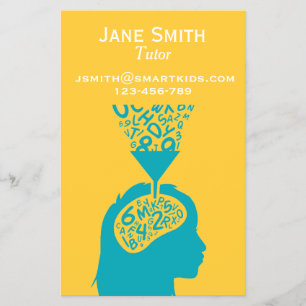 Freiberuflicher Tutor oder Lehrer für jedes Fach Flyer