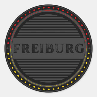 Freiburg City Pride Emblem – German Identity Runder Aufkleber