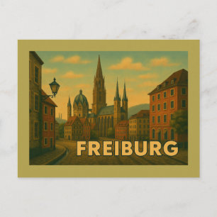 Freiburg Deutschland Stadt Kunst Postkarte