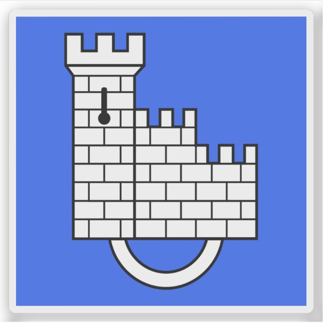 Freiburg (Freiburg), Schweiz Aufkleber (Vorderseite)