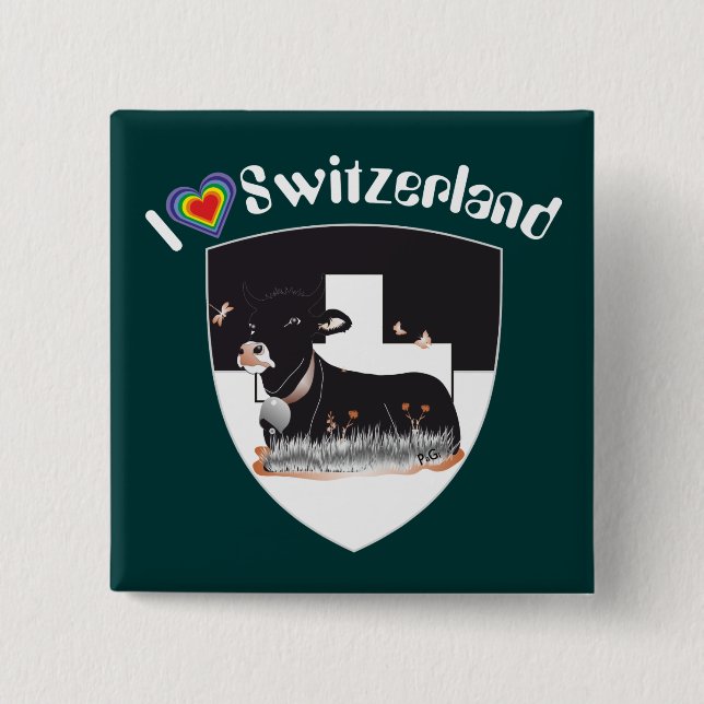 Freiburg / Fribourg Schweiz Suisse Buttons (Vorderseite)