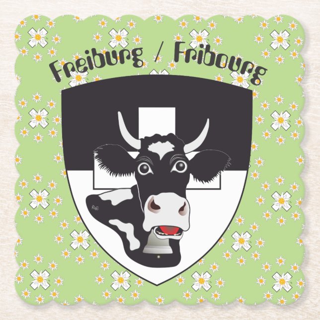 Freiburg - Fribourg - Schweiz - Suisse Untersetzer (Vorderseite)
