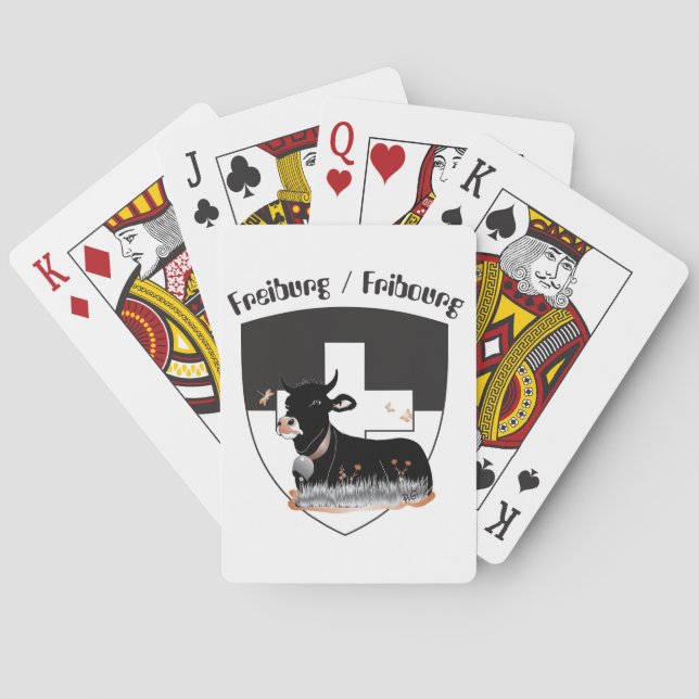 Freiburg / Fribourg Spielkarten (Rückseite)