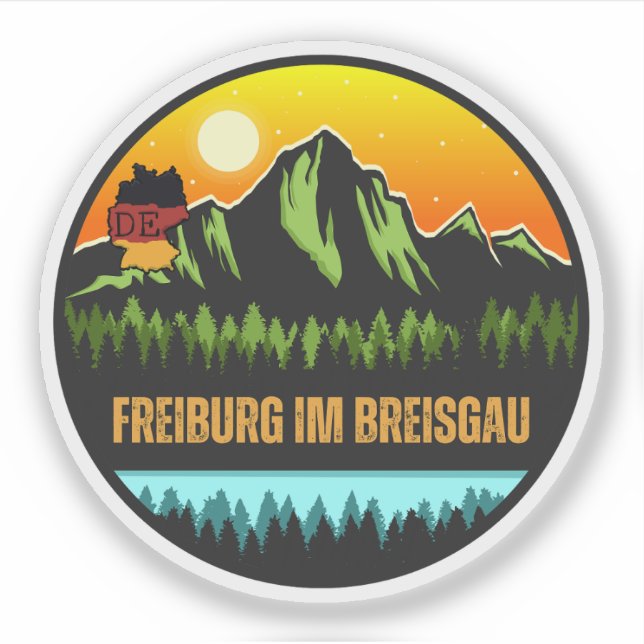 Freiburg im Breisgau, Baden-Württemberg Deutschlan Aufkleber (Vorderseite)