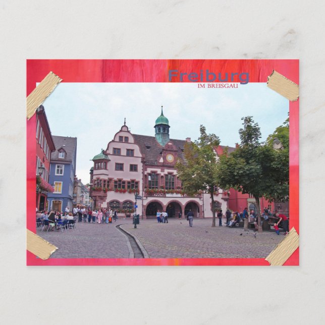 Freiburg im Breisgau Postkarte (Vorderseite)